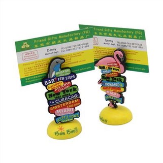 3D 동물 모양의 부드러운 PVC 메모 클립 홀더