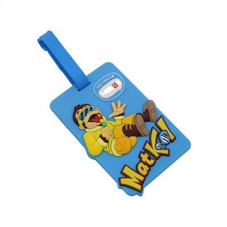 여행용 2D 소프트 PVC 수하물 태그